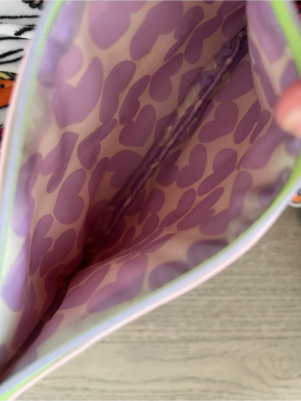 ipsy Pink Heart Embossed Cosmetic Bag